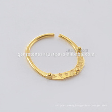 Handmade Gold Plated Septum Nose Ring, Wholesale 925 Sterling Silver Nose Ring Body Jewelry Suppliers